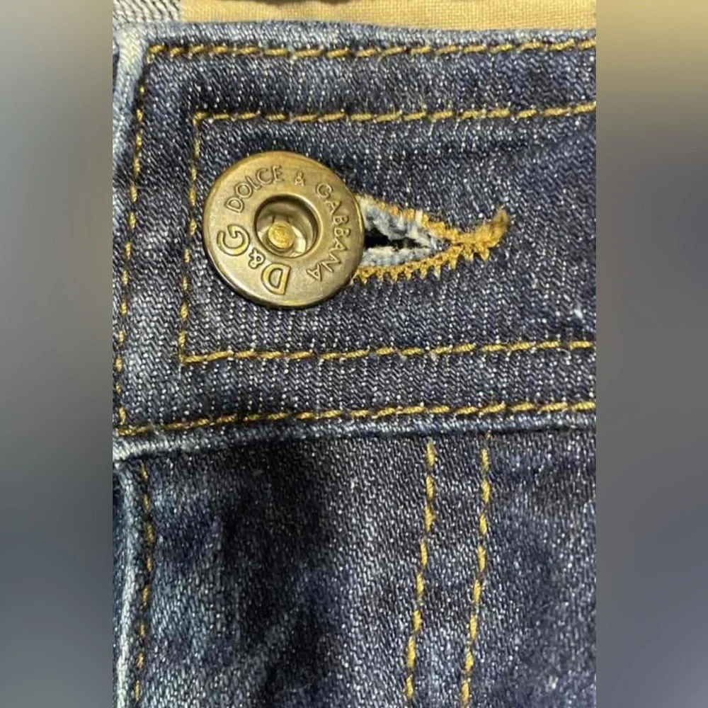 🛑 1 hour sale. Dolce & Gabbana, Classic Blue Women's Jeans, size 27 - Picture 5 of 16